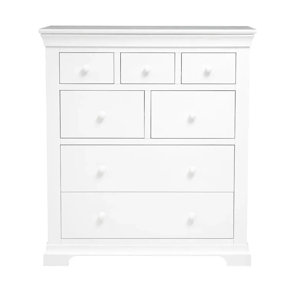 Chantilly 7 Drawer Chest - White