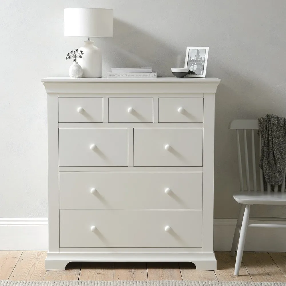 Chantilly 7 Drawer Chest - White