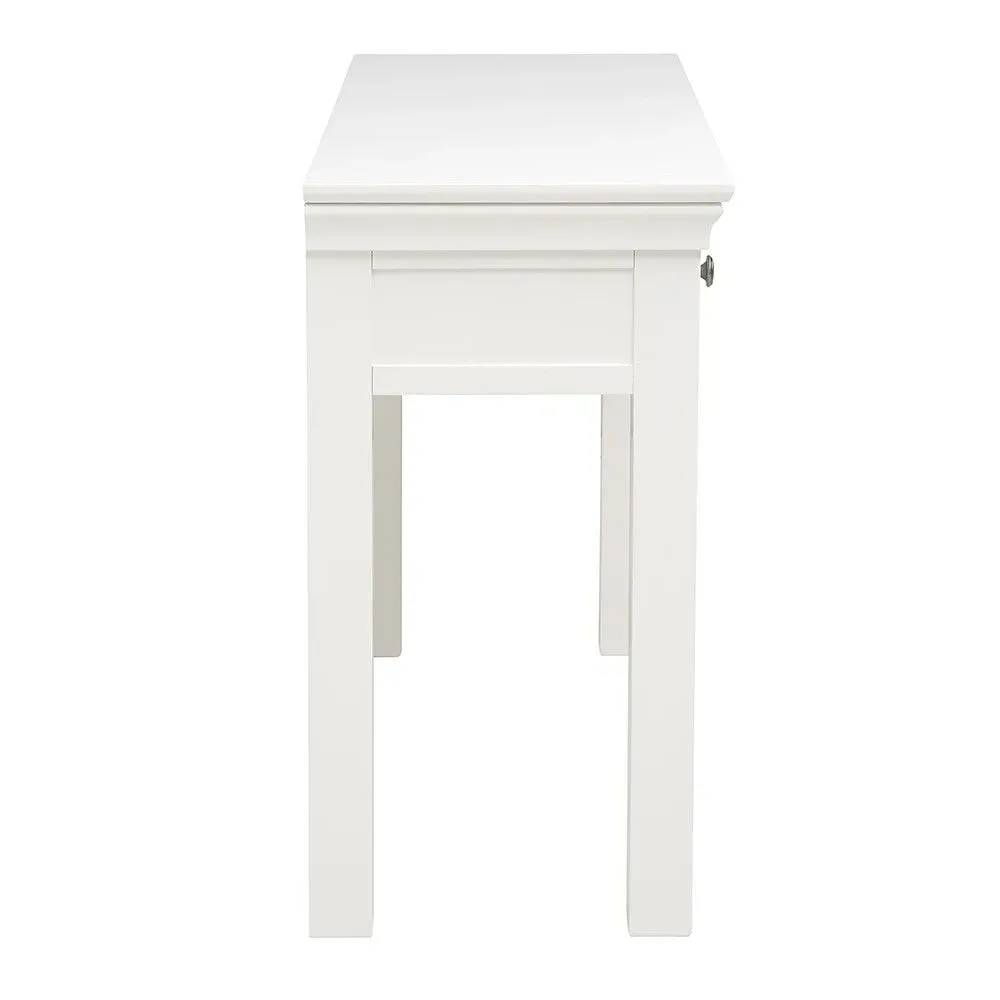 Chantilly Console Desk - Warm White