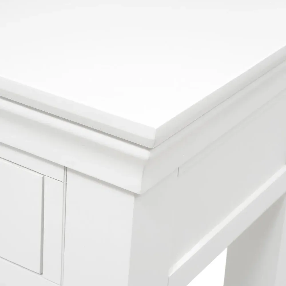 Chantilly Console Desk - Warm White