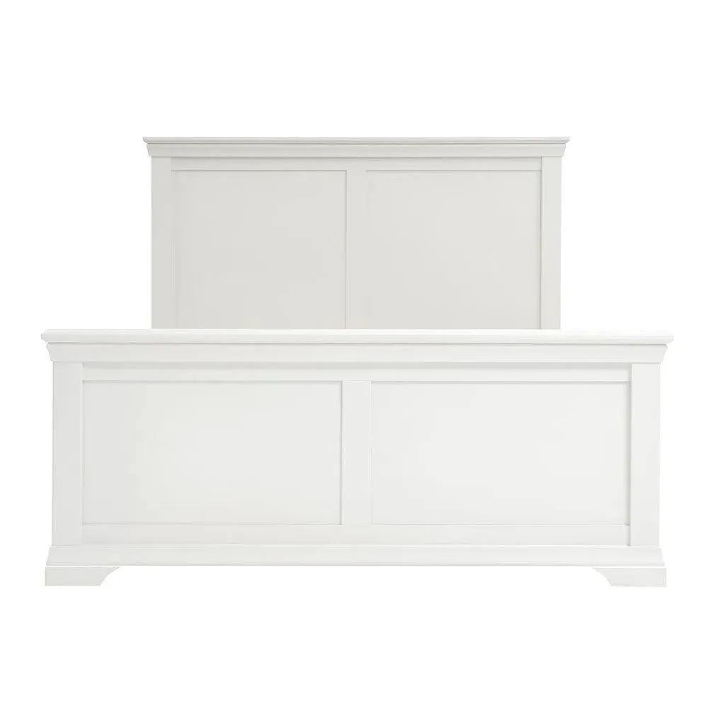 Chantilly Double Bed Frame - White