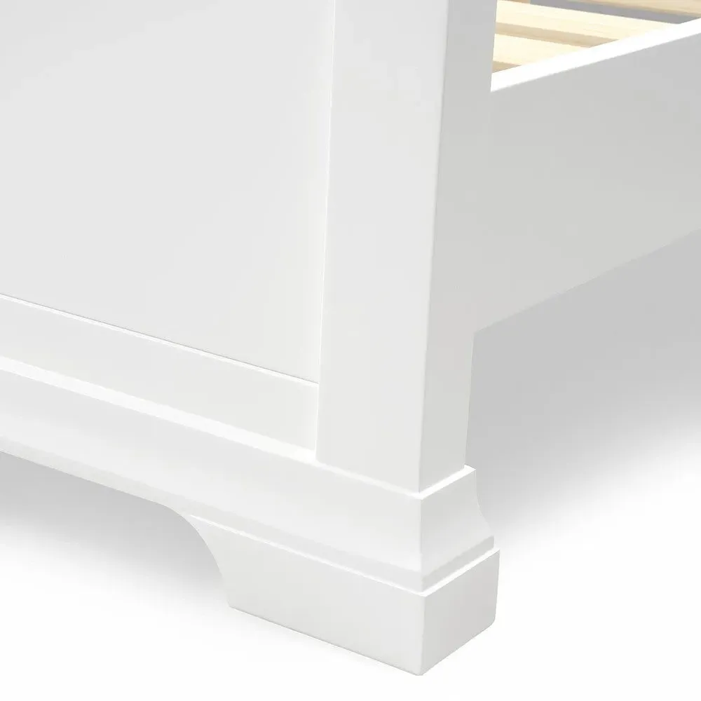 Chantilly Double Bed Frame - White
