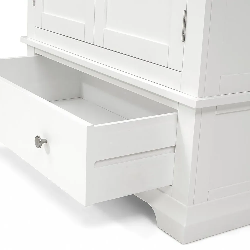 Chantilly Double Wardrobe Bedroom Set - White