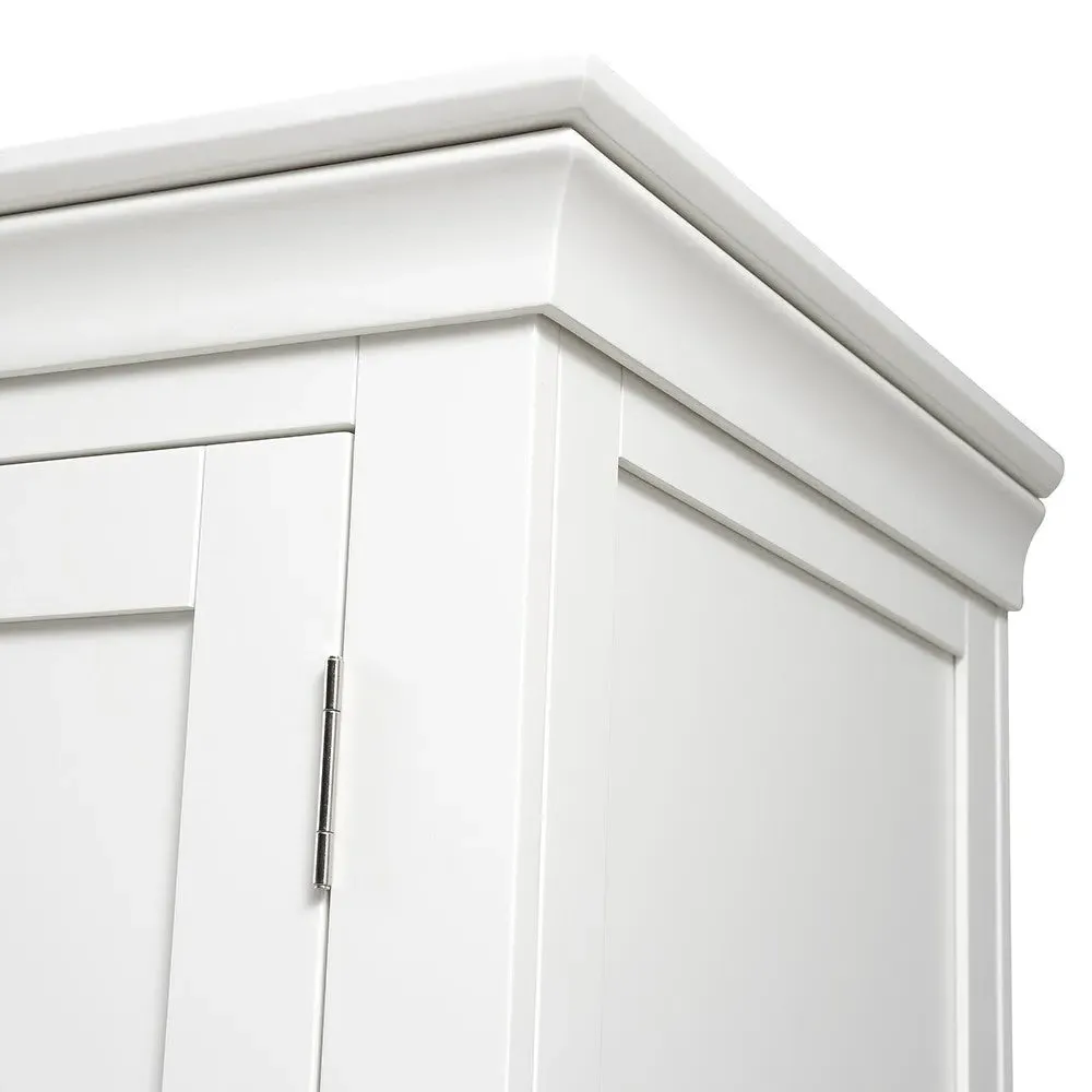 Chantilly Four Door Wardrobe - Warm White