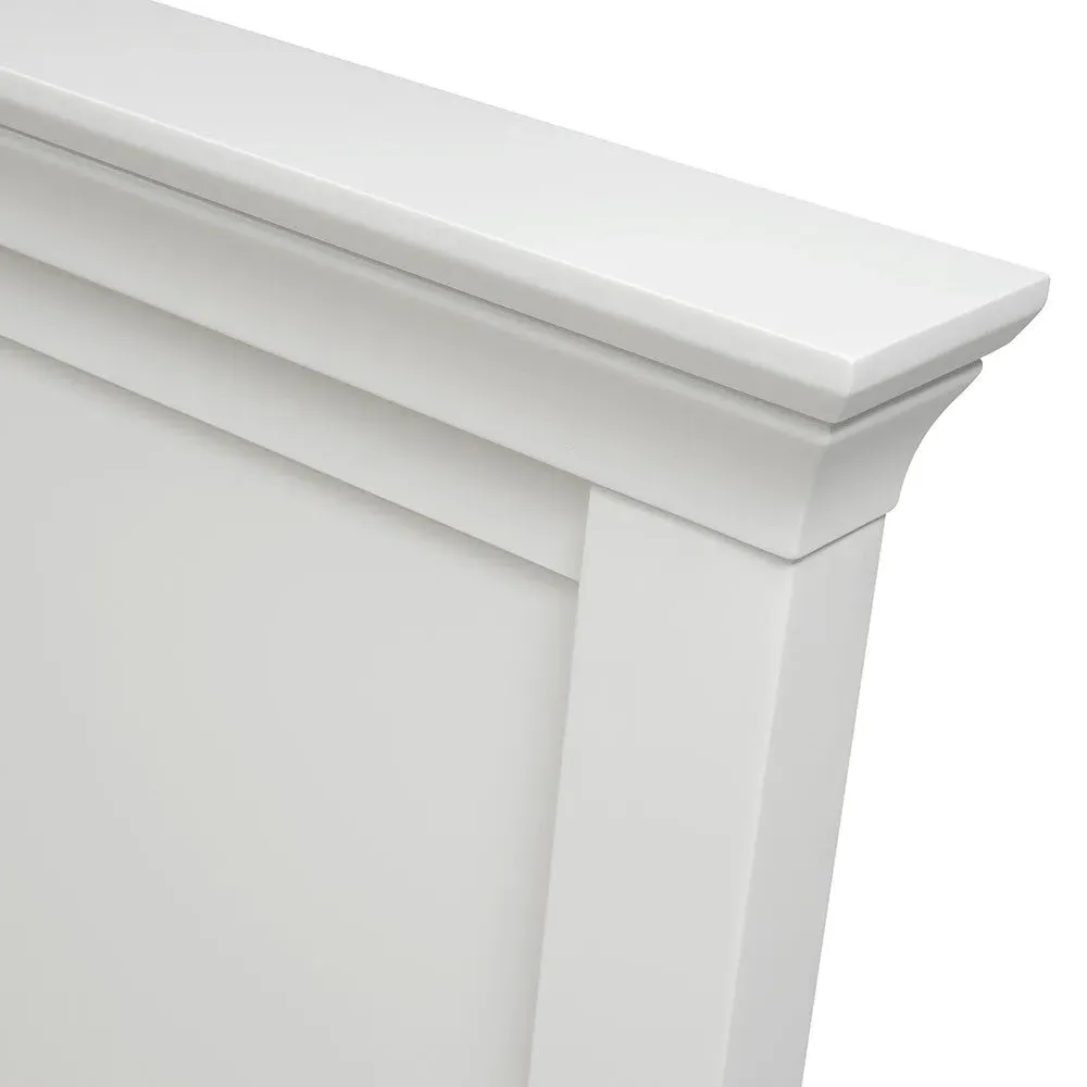 Chantilly King Size Bed Frame - White