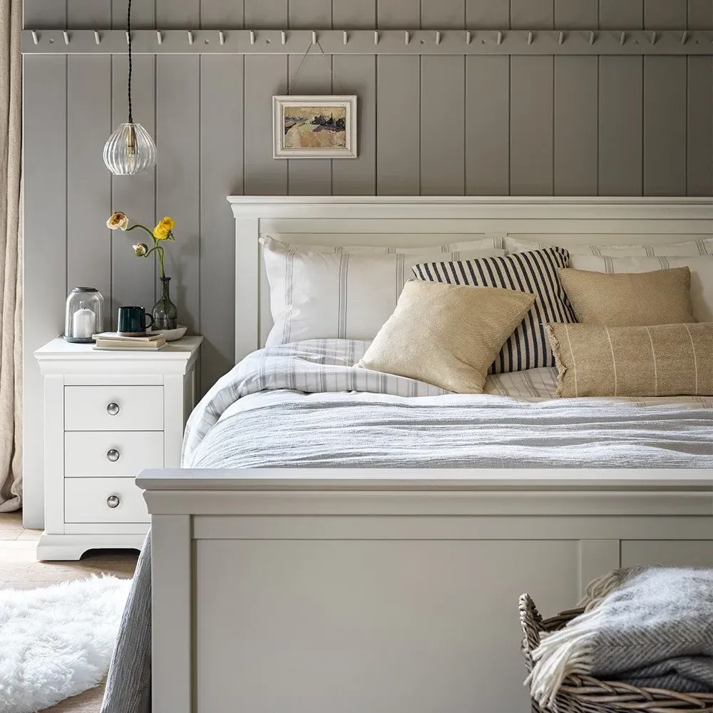 Chantilly King Size Bed Frame - White image