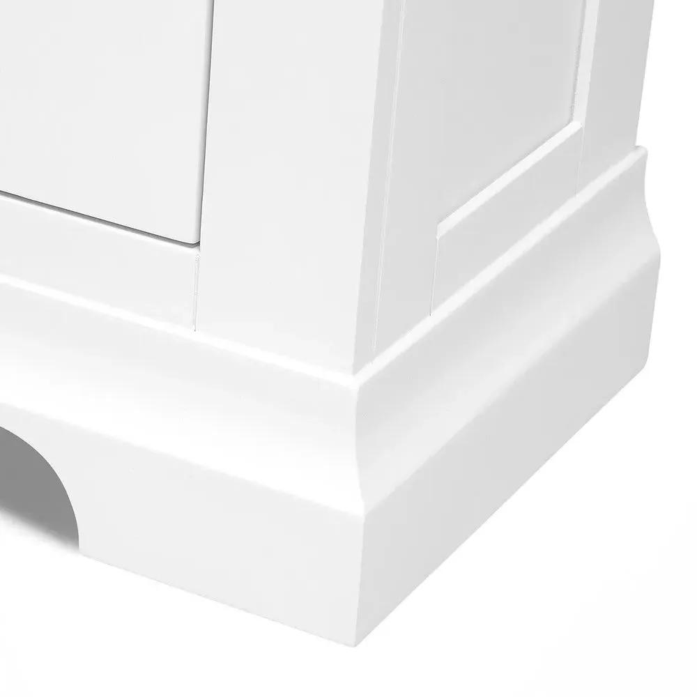 Chantilly Large Bookcase with Drawers - Warm White