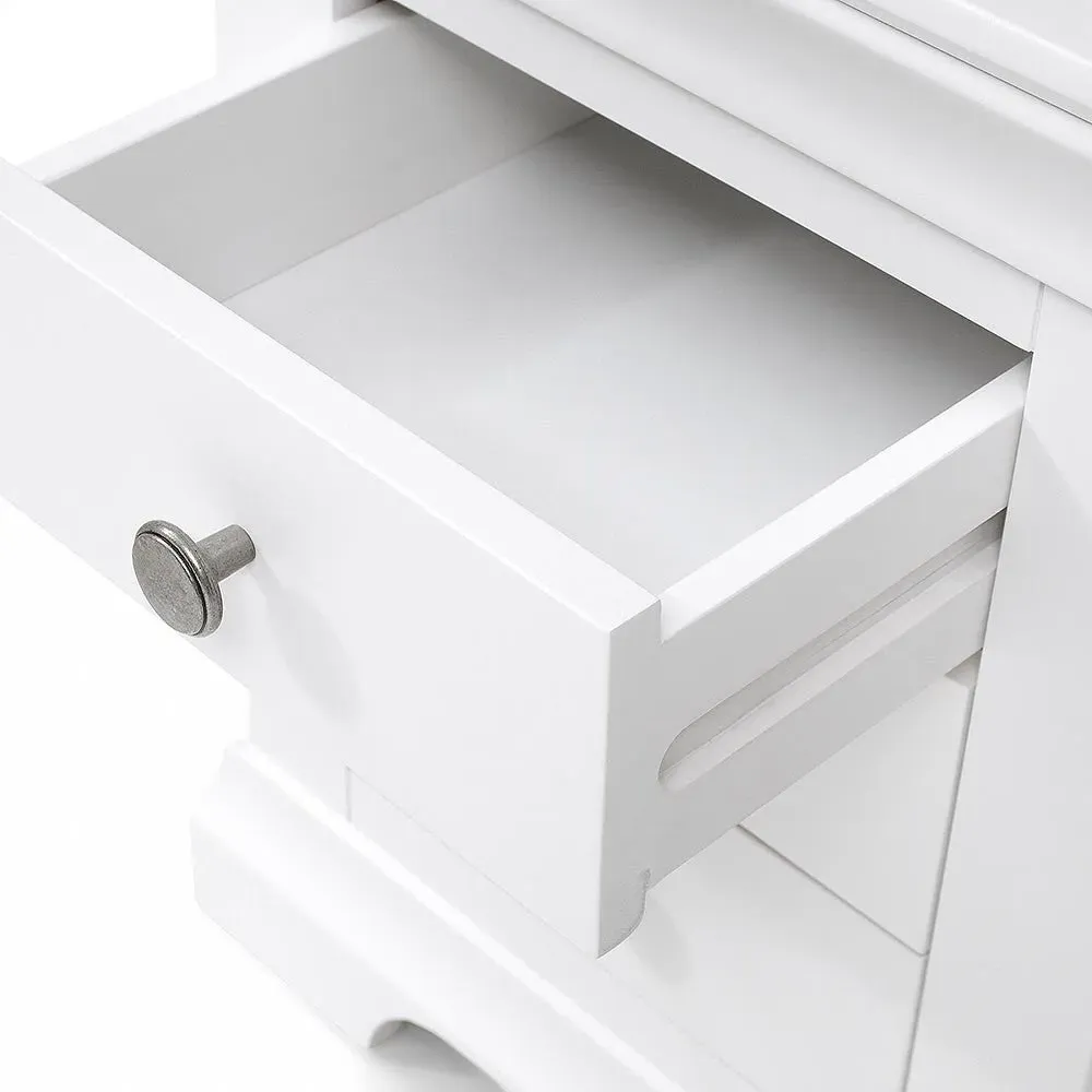Chantilly Pair of Bedside Tables - Warm White