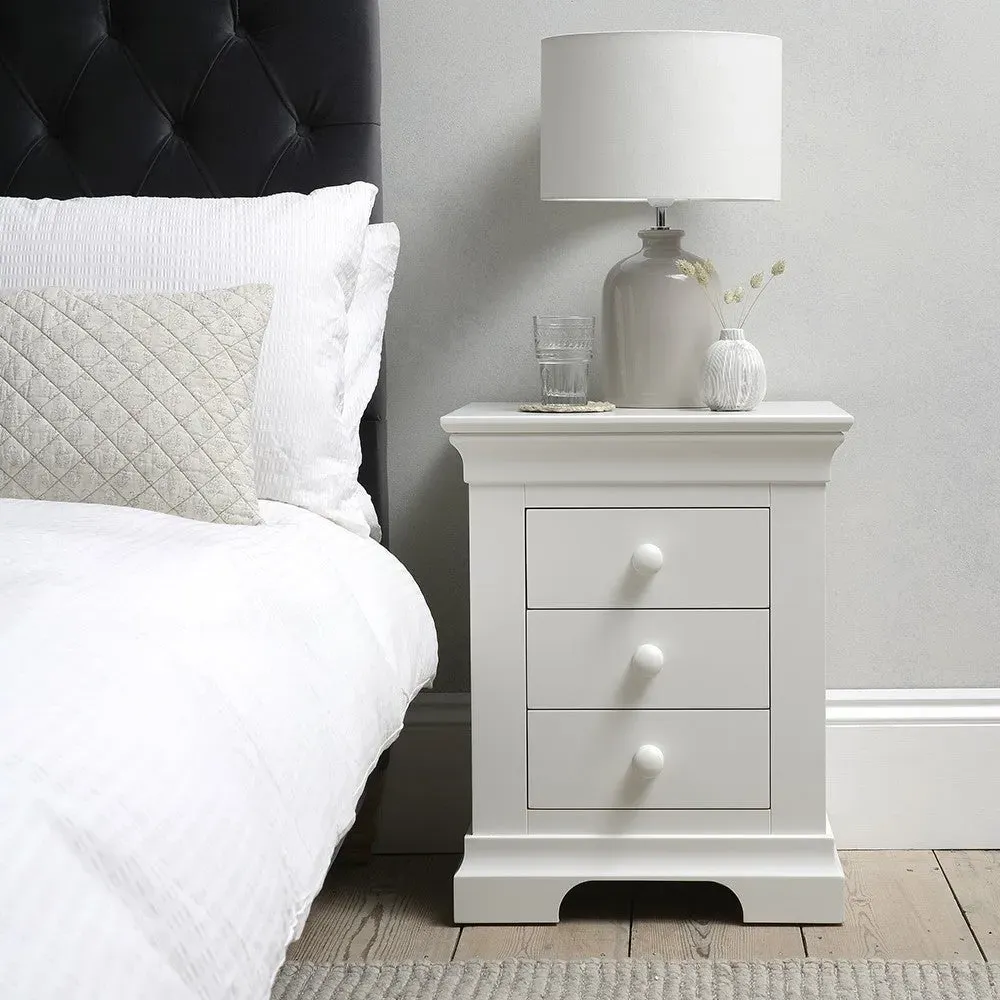 Chantilly Pair of Bedside Tables - Warm White image