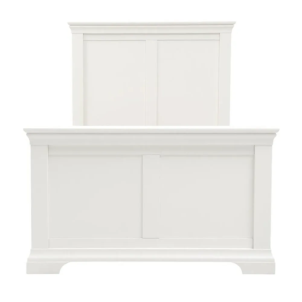 Chantilly Single Bed Frame - Warm White