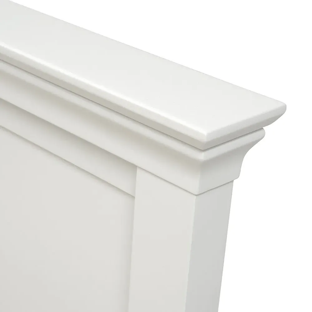 Chantilly Single Bed Frame - Warm White