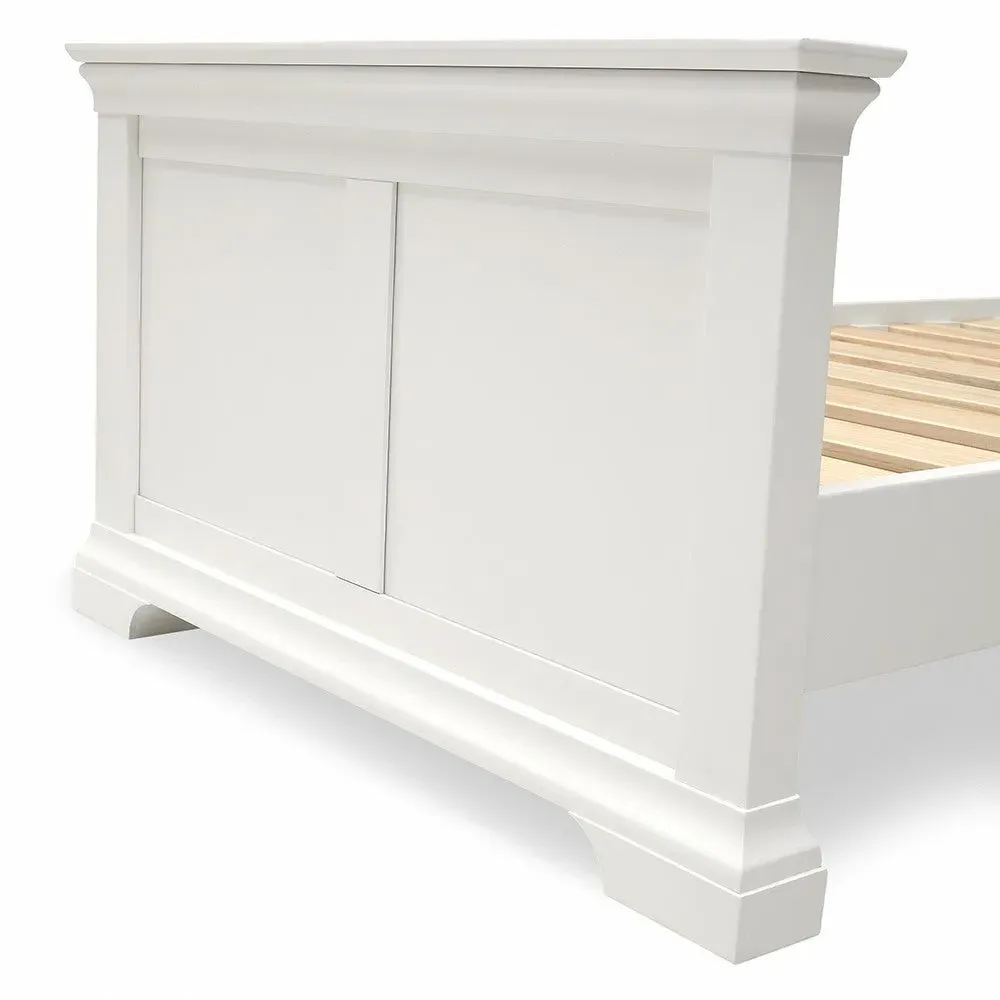 Chantilly Single Bed Frame - Warm White