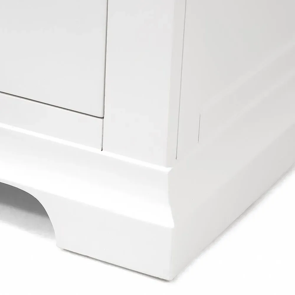 Chantilly Tallboy with 5 Drawers - Warm White