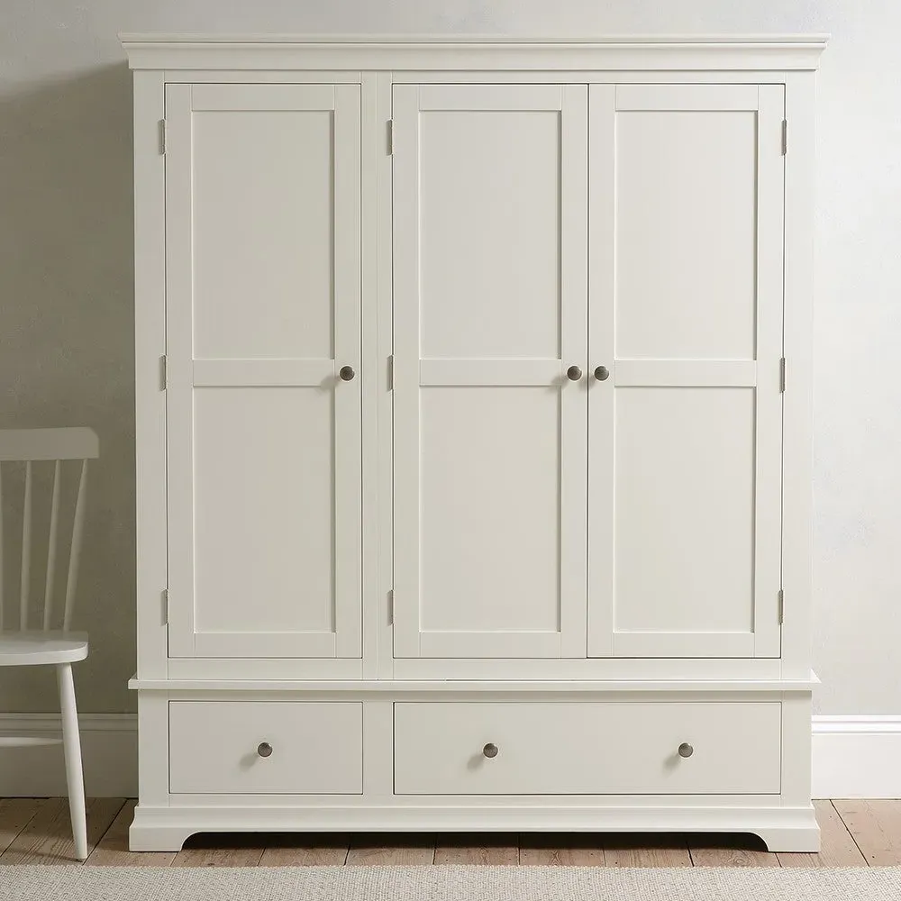Chantilly Triple Wardrobe - Warm White
