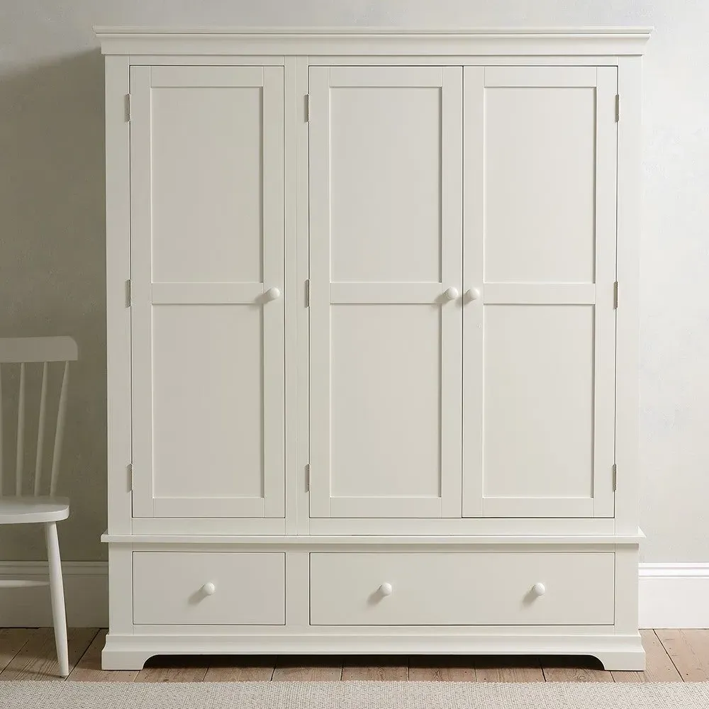 Chantilly Triple Wardrobe - Warm White