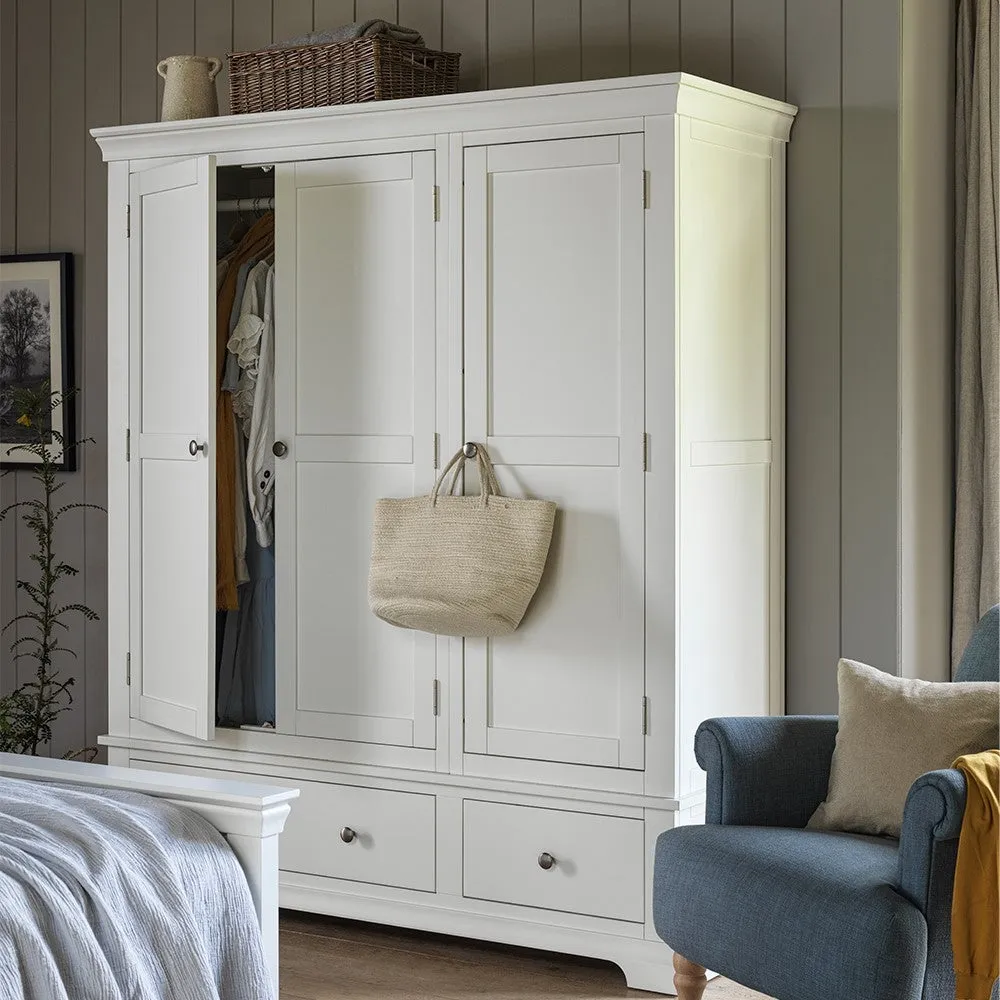 Chantilly Triple Wardrobe - Warm White