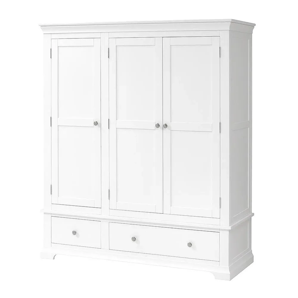 Chantilly Triple Wardrobe - Warm White