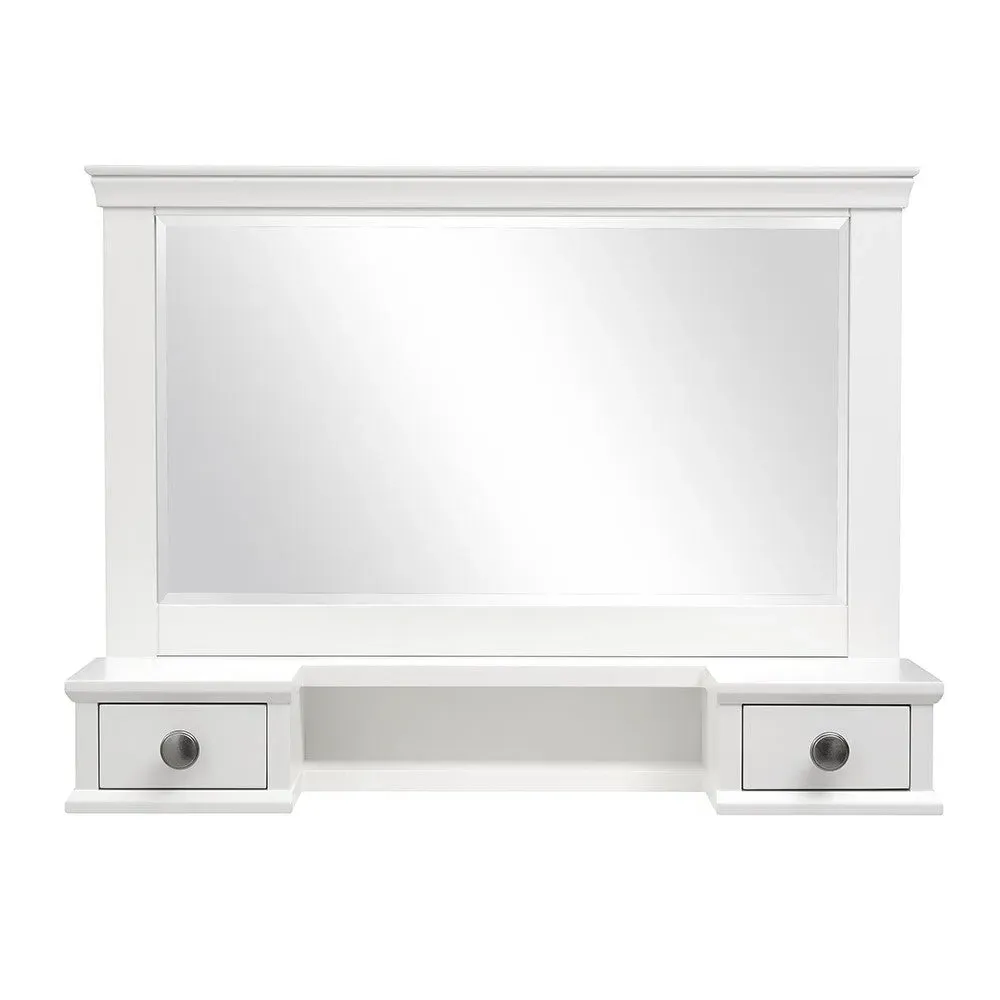 Chantilly Vanity Mirror with Storage - Warm White