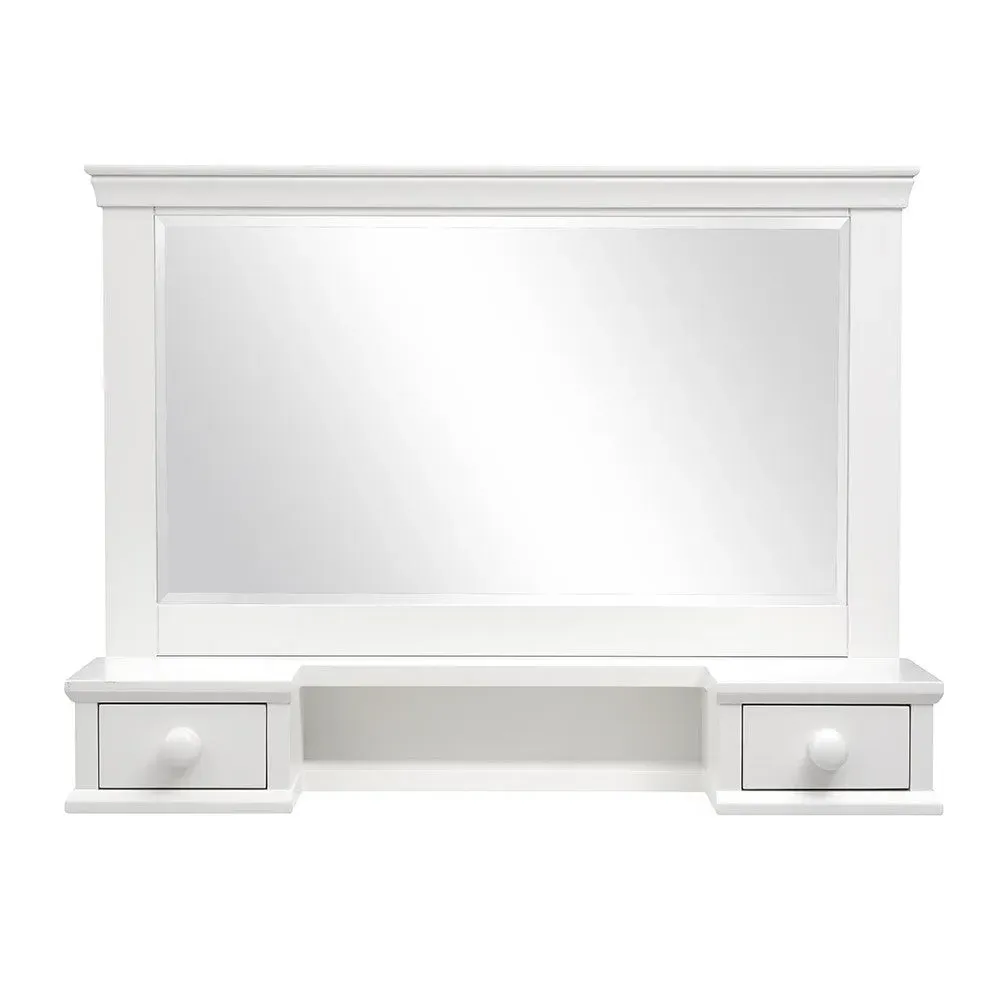 Chantilly Vanity Mirror with Storage - Warm White
