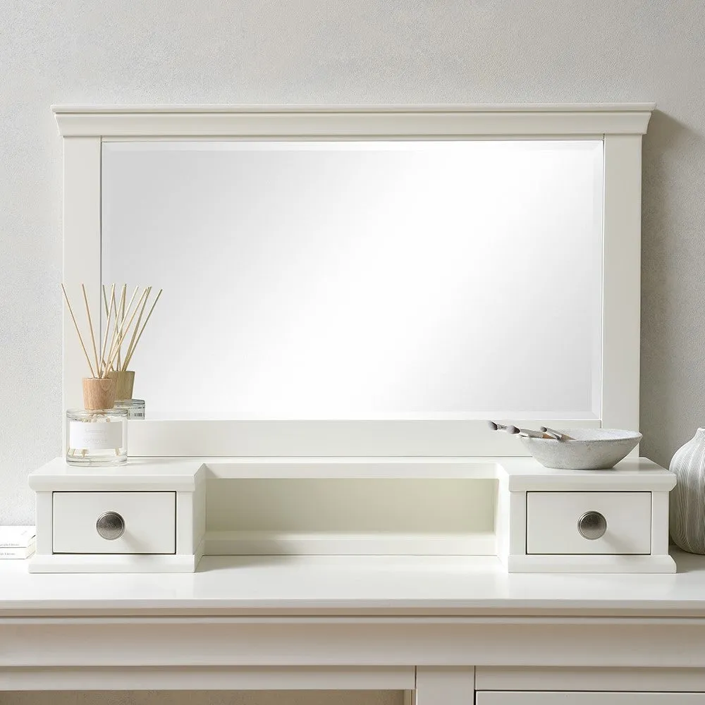 Chantilly Vanity Mirror with Storage - Warm White