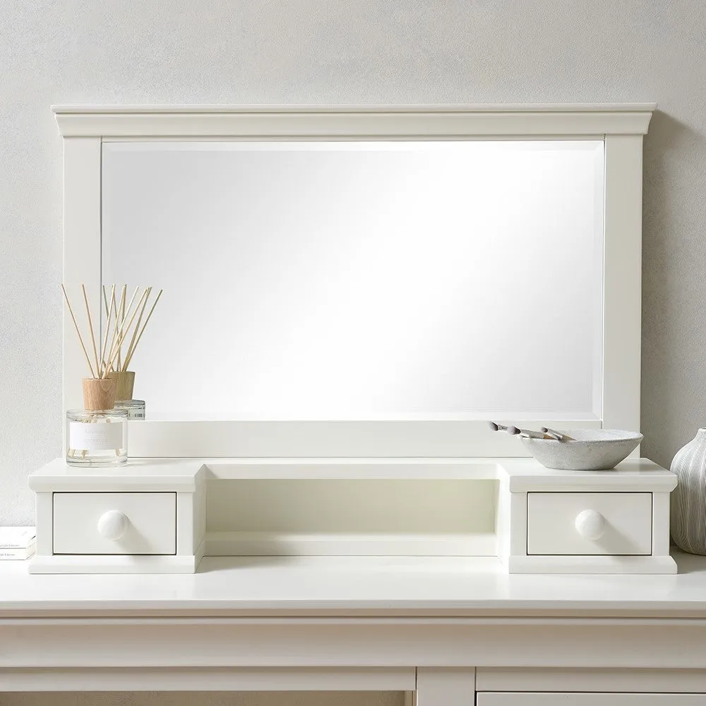 Chantilly Vanity Mirror with Storage - Warm White