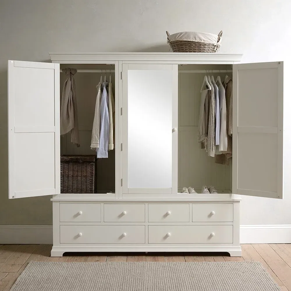 Grand Triple Wardrobe - Warm White