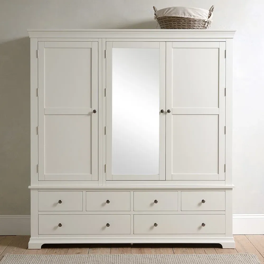 Grand Triple Wardrobe - Warm White