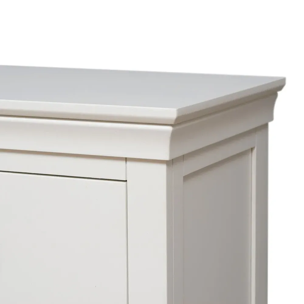 Set of 2 Jumbo Bedside Tables - Warm White