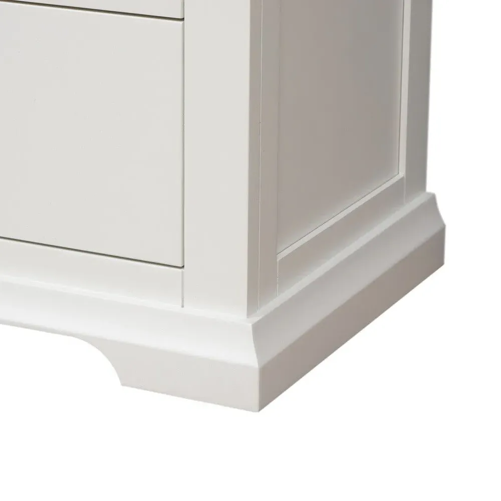 Set of 2 Jumbo Bedside Tables - Warm White