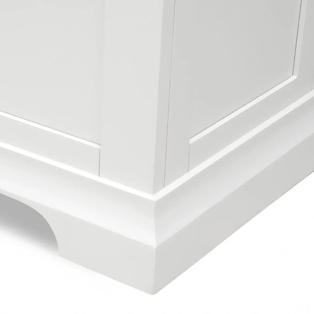 Wide Blanket Box - Warm White