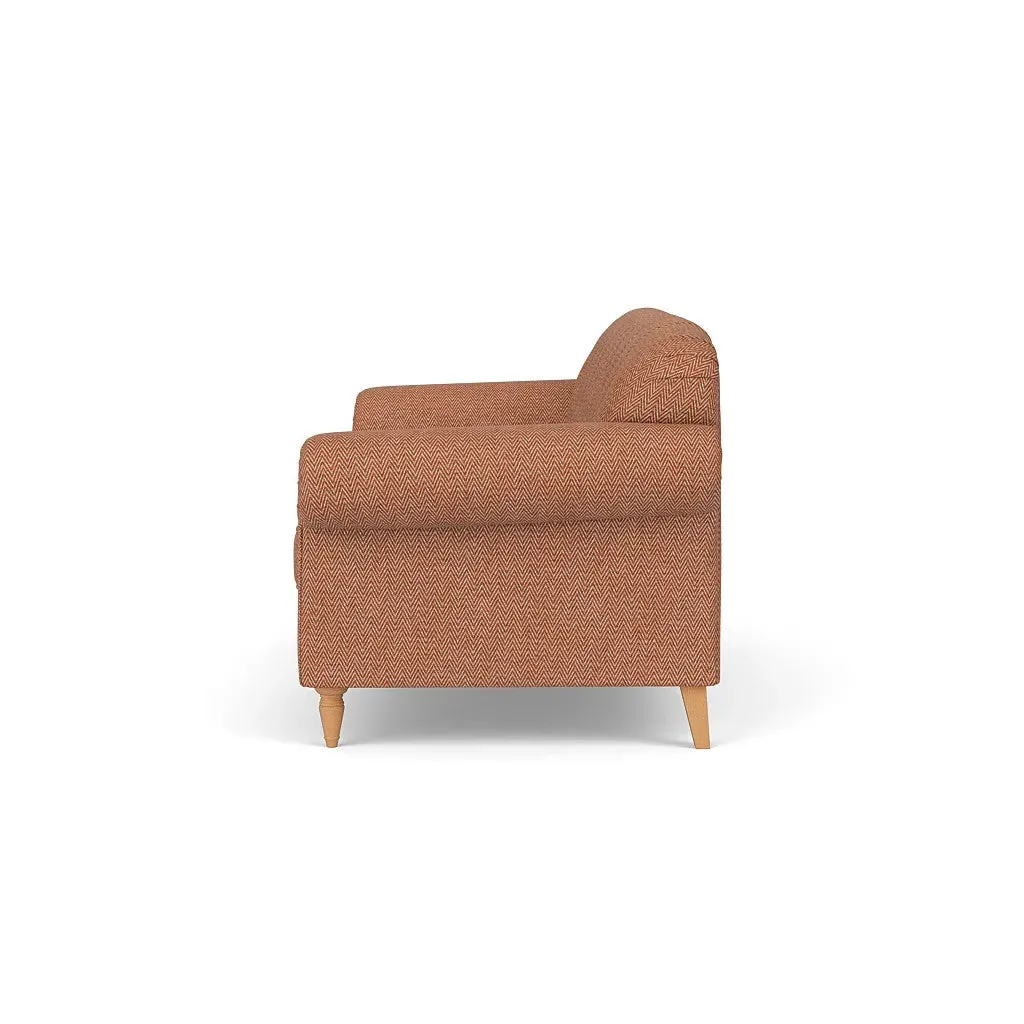 3-Seater Sofa - Brick, Herringbone Weave