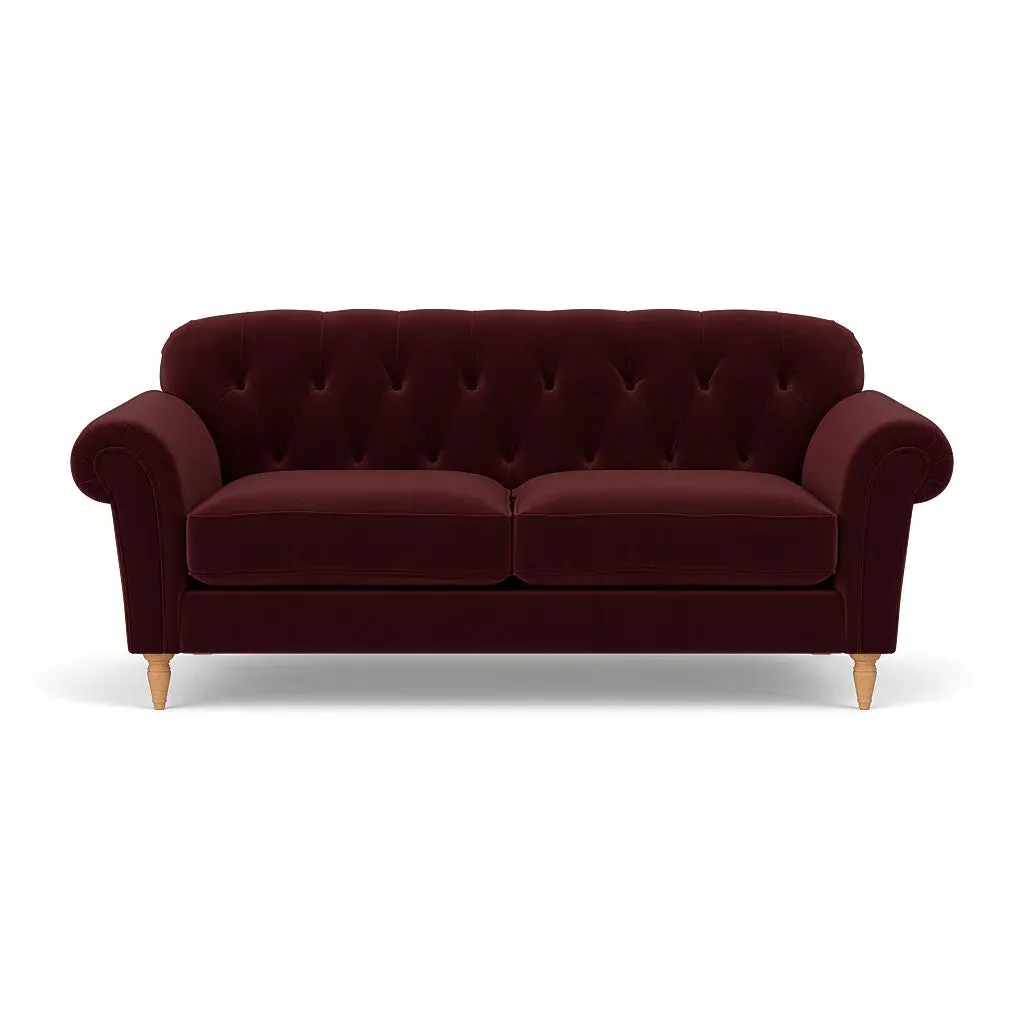 3-Seater Sofa - Dark Rosehip, Matt Velvet image