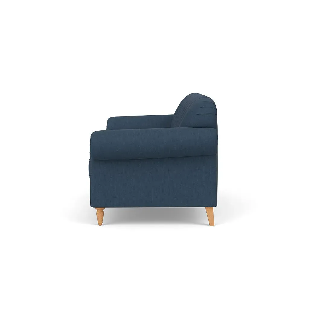 3 Seater Sofa - Indigo, House Linen Mix