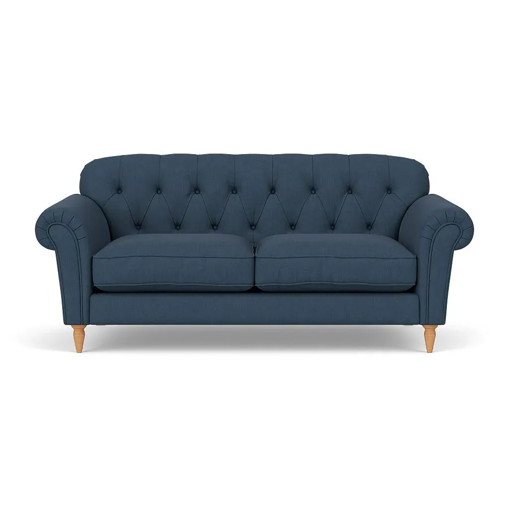 3 Seater Sofa - Indigo, House Linen Mix image