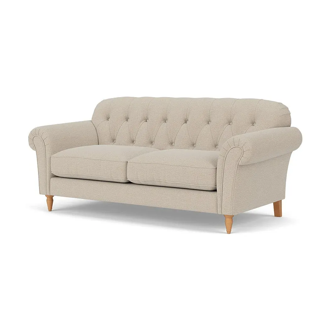 3-Seater Sofa - Natural, Rustic Weave