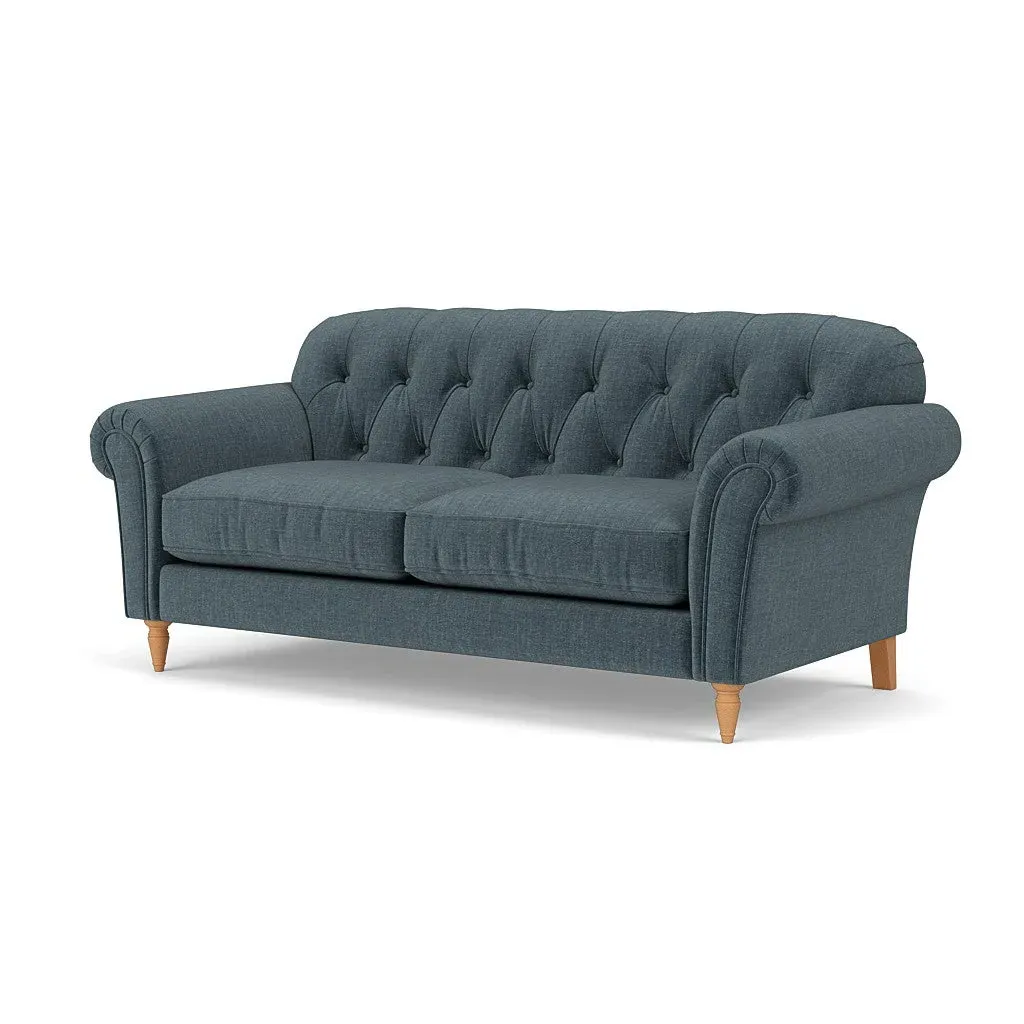 3-Seater Sofa - Teal, Eco Chenille