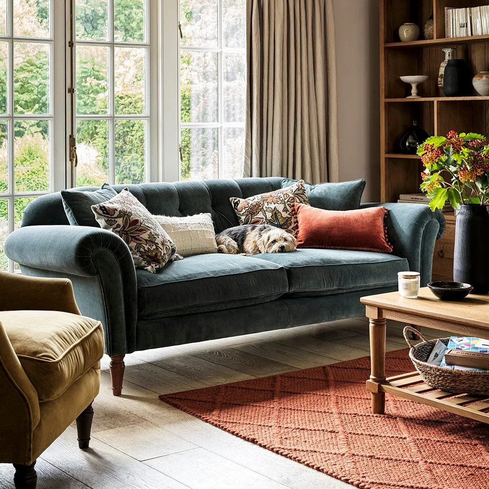 4-Seater Sofa - Dark Rosehip, Matt Velvet