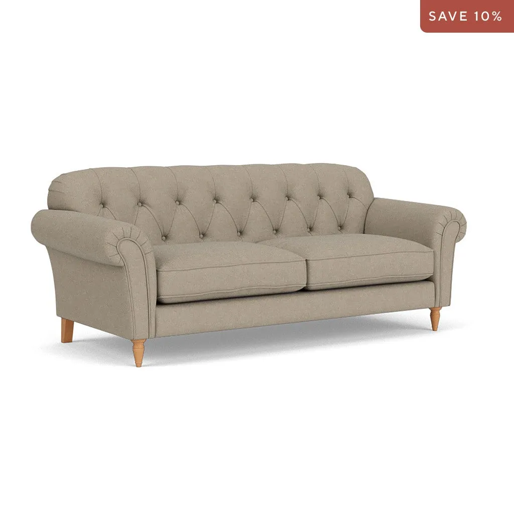 4-Seater Sofa - Dove Grey, House Linen Mix