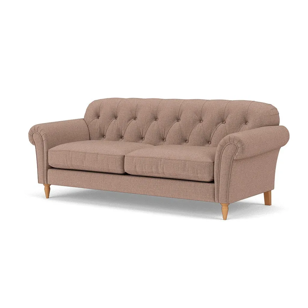 4-Seater Sofa - Dusky Rose, Eco Chenille