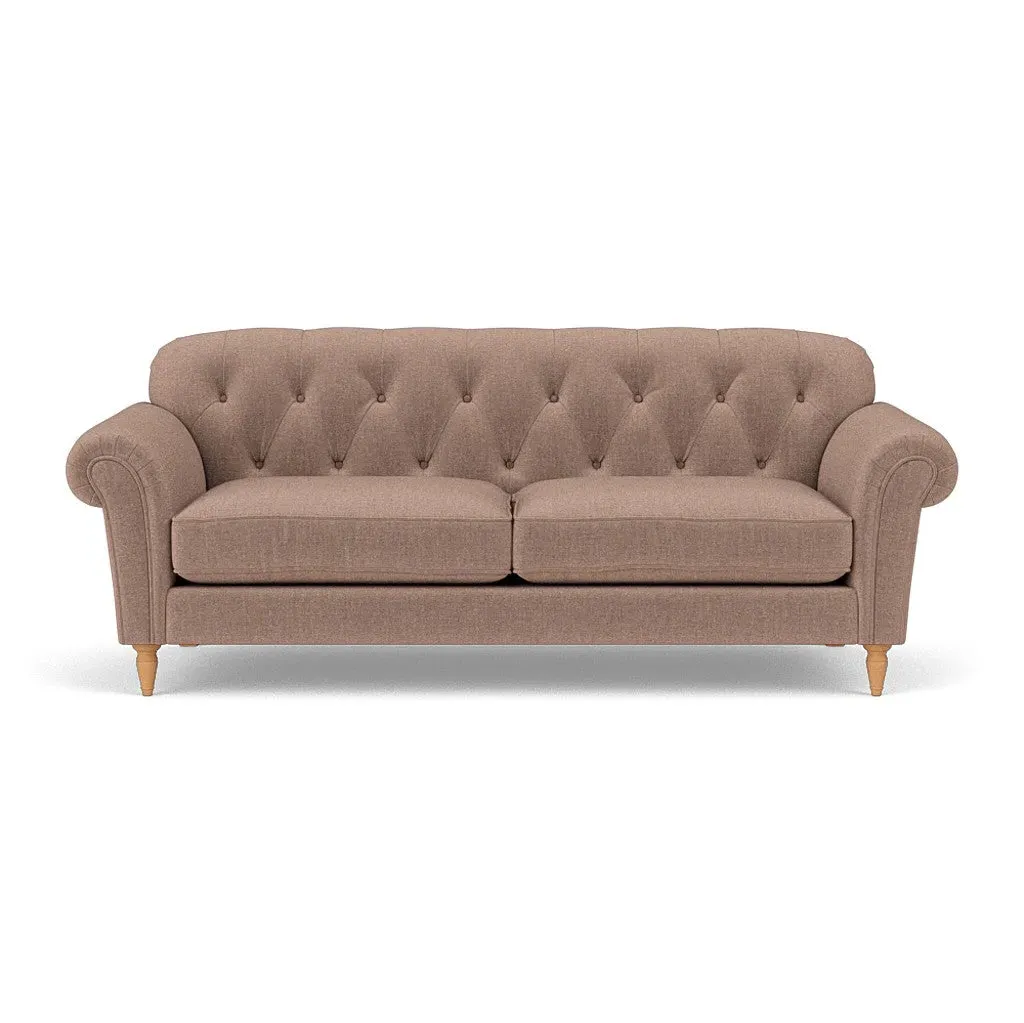 4-Seater Sofa - Dusky Rose, Eco Chenille