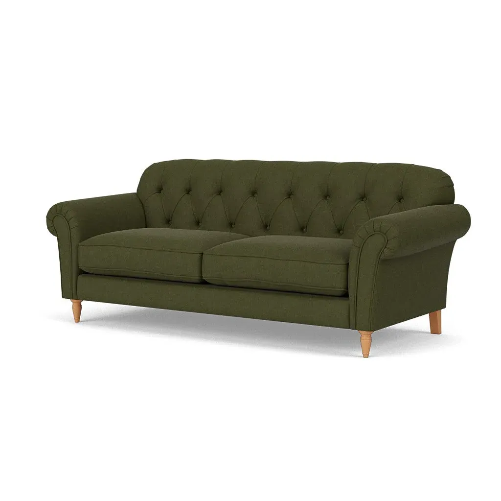 4-Seater Sofa - Forest Green, House Linen Mix