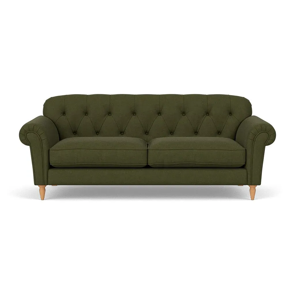 4-Seater Sofa - Forest Green, House Linen Mix