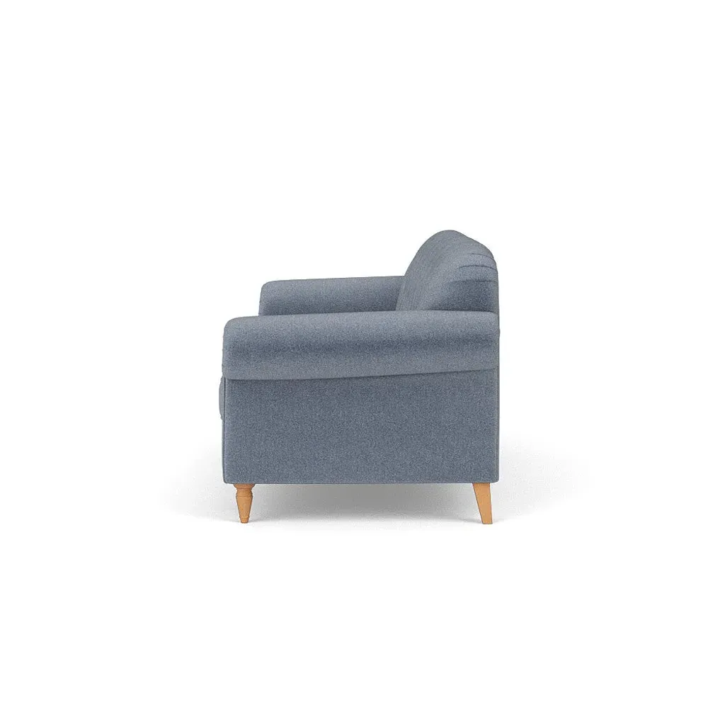 4-Seater Sofa - Navy, Eco Herringbone