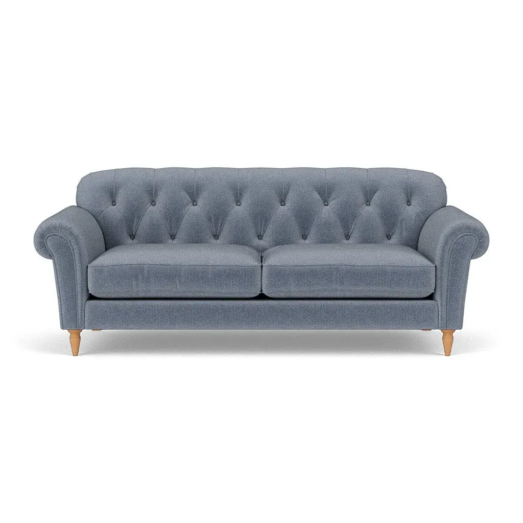 4-Seater Sofa - Navy, Eco Herringbone