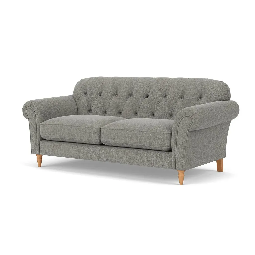 Chapman 3-Seater Sofa - Grey Marl, Rustic Weave