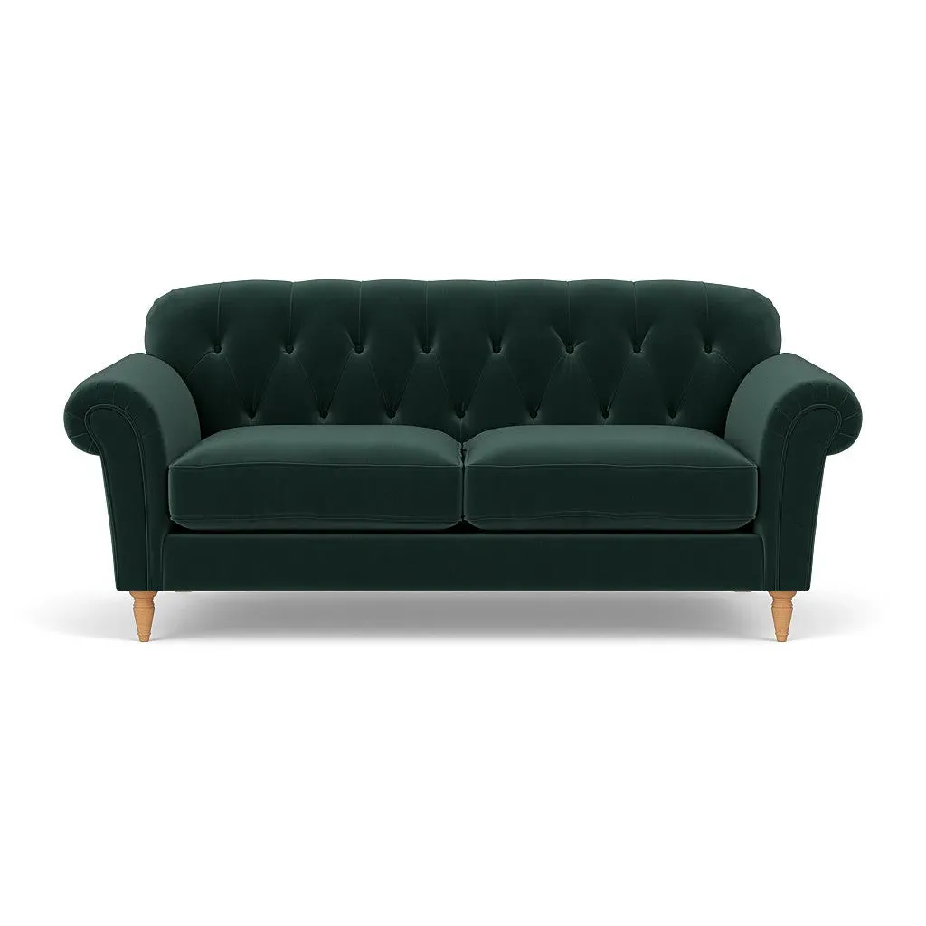 Chapman 3-Seater Sofa - Lake, Matt Velvet