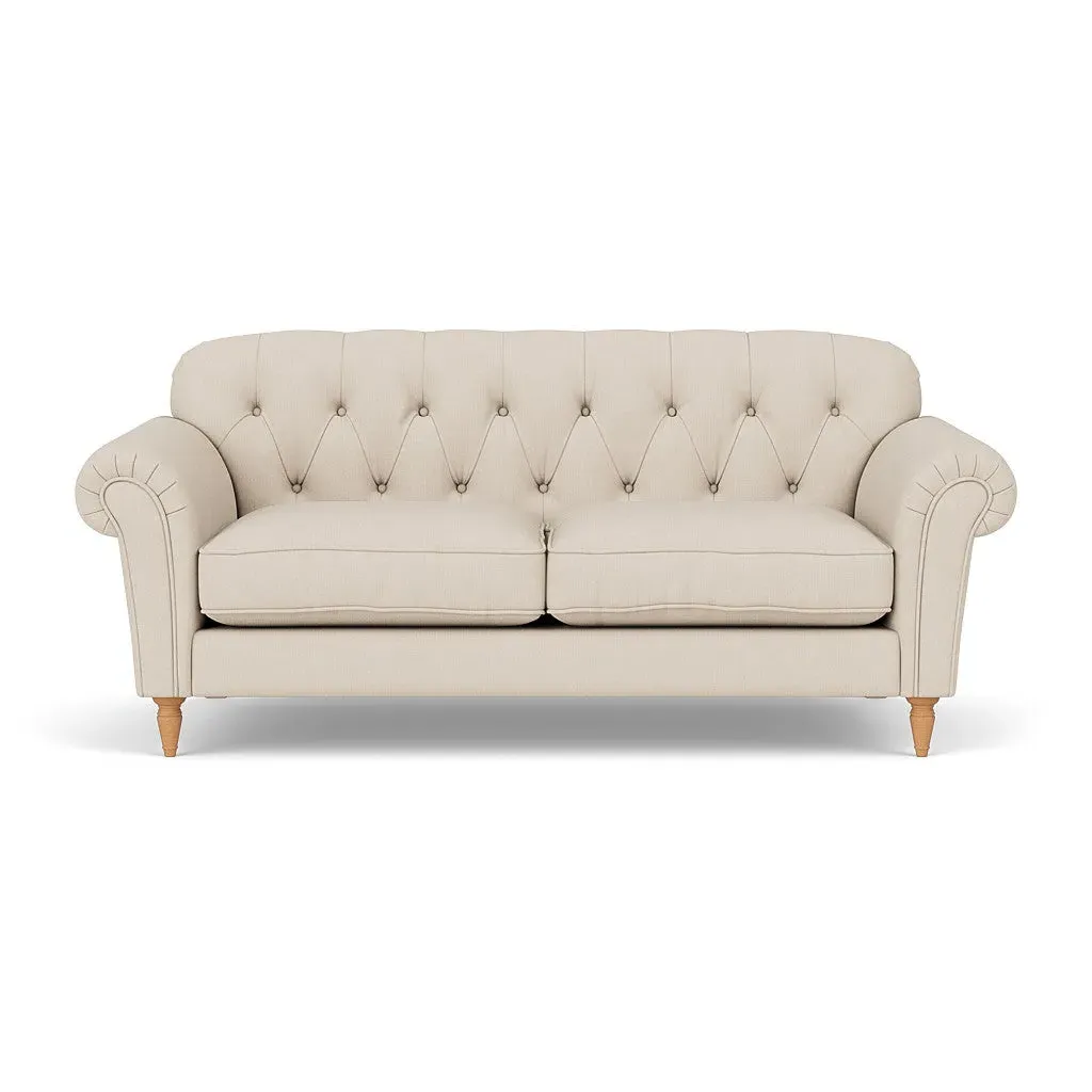 Chapman 3-Seater Sofa - Lily White, Linen Mix image
