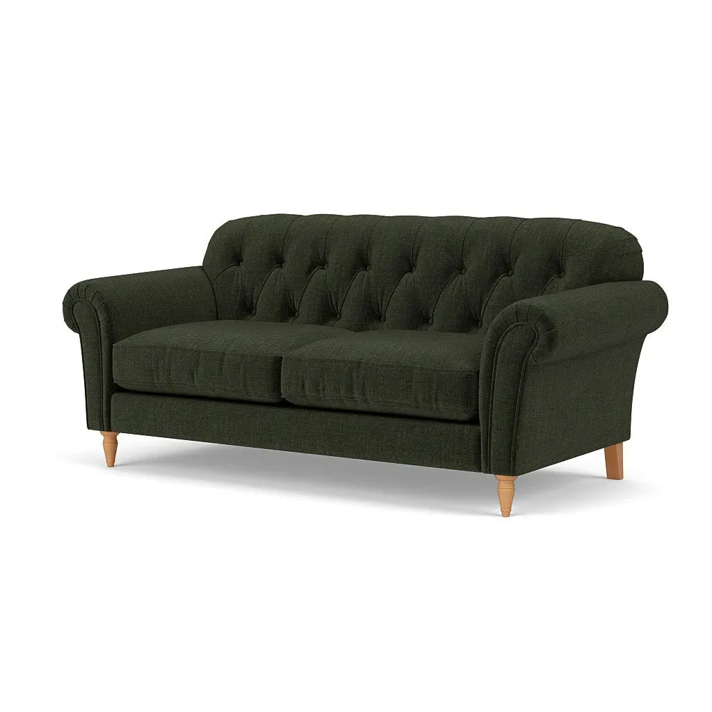 Chapman 3-Seater Sofa - Moss, Eco Chenille