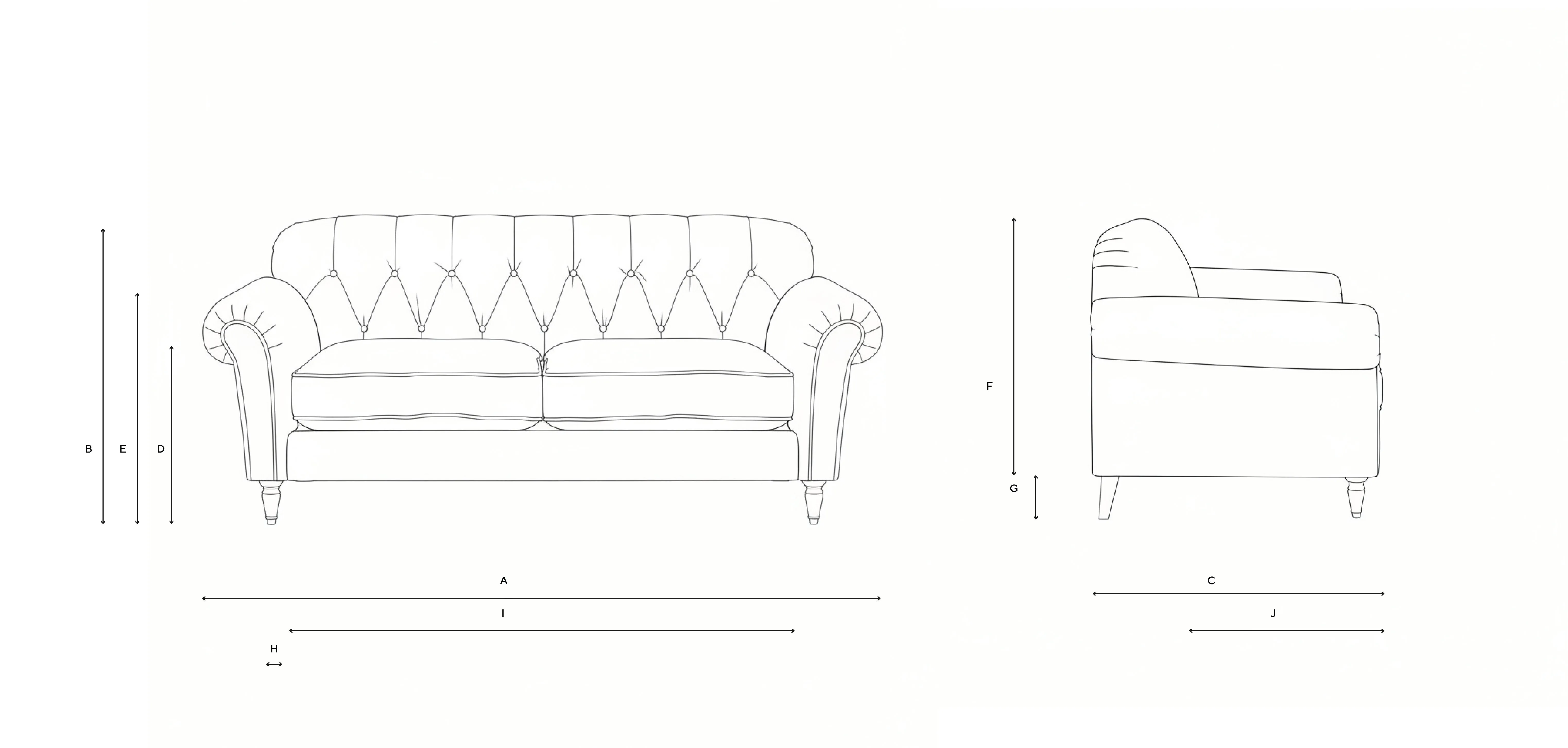 Chapman 3-Seater Sofa - Mustard, Matt Velvet