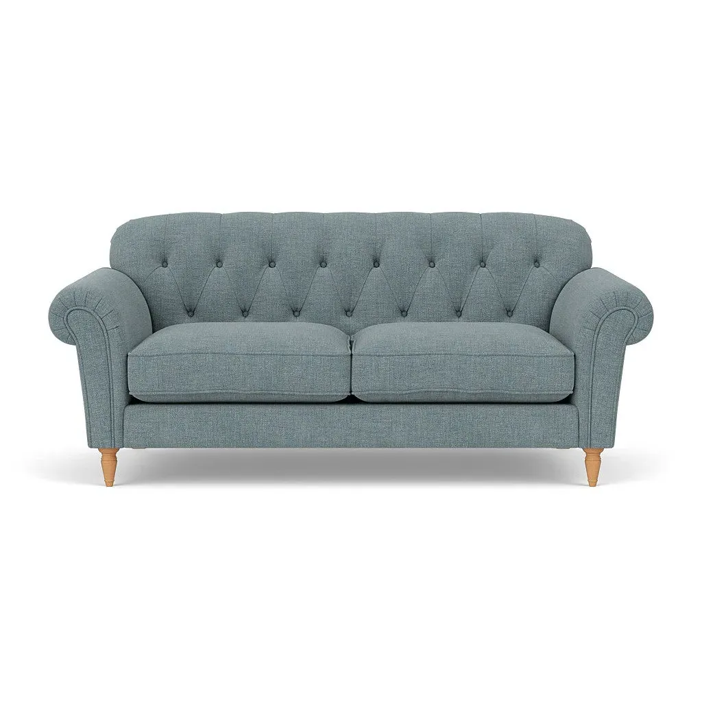 Chapman 3-Seater Sofa - Teal Marl, Rustic Weave